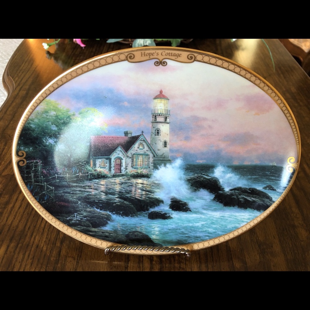 Thomas Kinkade: “Hopes Cottage” plaque